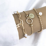 Boho Layered Bracelets Set