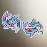 Pisces Fish Sign Zodiac Sticker, 1 pc