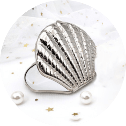 Shell Pocket Mirror