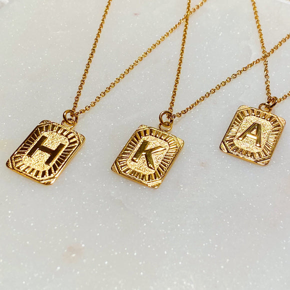 Initial Charm Necklaces