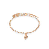 Rose Gold Bracelet With A Shell Pendant