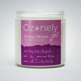 Peony Bloom and Pomegranate Soy Wax Candle - 16 oz