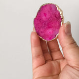 Stylish Phone Grip - Tablet Stand - Pink Agate Natural Stone