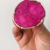Stylish Phone Grip - Tablet Stand - Pink Agate Natural Stone