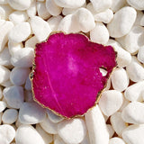 Stylish Phone Grip - Tablet Stand - Pink Agate Natural Stone